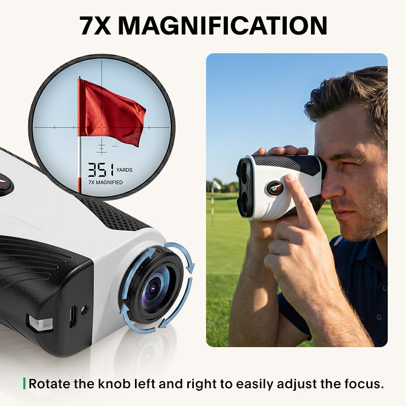 VyKure Precision Rangefinder | 1200Y, Slope, Flag-Lock & Magnetic Mount